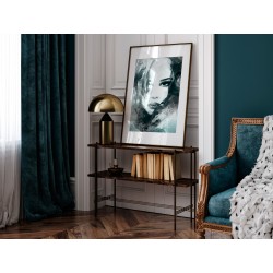 Dusza z antracytu w turkusie - plakat dekoracyjny