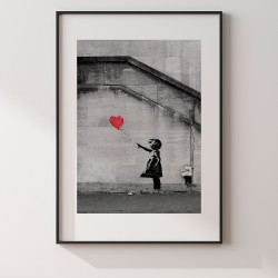 Banksy - Dziewczynka  - plakat dekoracyjny