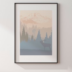 Serce Skandynawii - plakat dekoracyjny