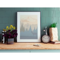 Serce Skandynawii - plakat dekoracyjny