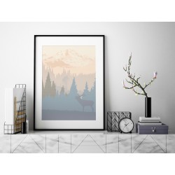 Serce Skandynawii - plakat dekoracyjny