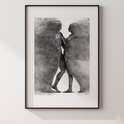 Metafizyka miłości w szarościach - plakat dekoracyjny