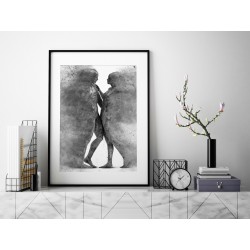 Metafizyka miłości w szarościach - plakat dekoracyjny