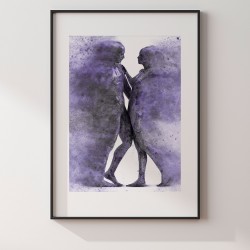 Metafizyka miłości we fioletach - plakat dekoracyjny