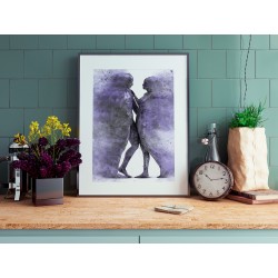 Metafizyka miłości we fioletach - plakat dekoracyjny