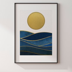 Atramentowe ukojenie - plakat dekoracyjny