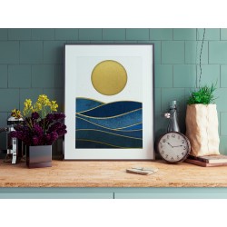 Atramentowe ukojenie - plakat dekoracyjny