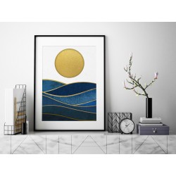 Atramentowe ukojenie - plakat dekoracyjny