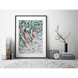 Alabastrowa tafla - plakat dekoracyjny