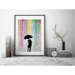 Miłosny skafander - plakat dekotacyjny