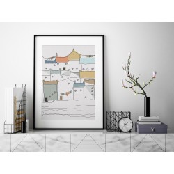 Zamki na piasku - plakat dekoracyjny