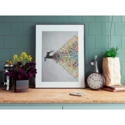 Gejzer ekspresji - plakat dekoracyjny