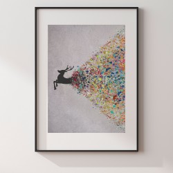 Gejzer ekspresji - plakat dekoracyjny