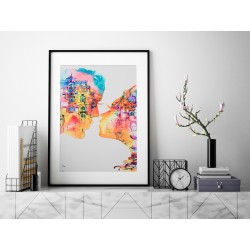 Romans w Barcelonie - plakat dekoracyjny