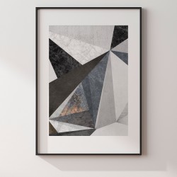 Betonowy las - plakat dekoracyjny