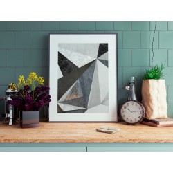 Betonowy las - plakat dekoracyjny