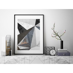 Betonowy las - plakat dekoracyjny