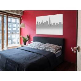 Nowojorski szkicownik - nowoczesny obraz na płótnie - 120x80 cm