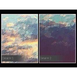 Niebo nad Wrocławiem - nowoczesny obraz na płótnie - 50x70 cm