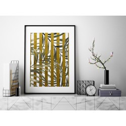 Złoty azyl - plakat dekoracyjny