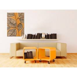 Jesienne barwy natury - nowoczesny obraz na płótnie - 50x70 cm