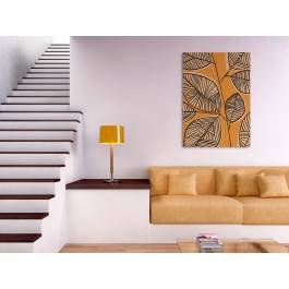 Jesienne barwy natury - nowoczesny obraz na płótnie - 50x70 cm