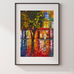 Płynący trotuar - plakat dekoracyjny