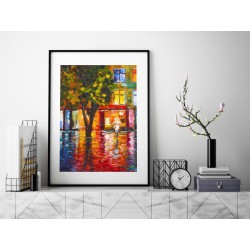 Płynący trotuar - plakat dekoracyjny