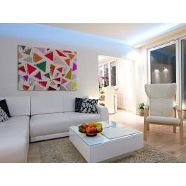 Witraże wspomnień - nowoczesny obraz na płótnie - 120x80 cm