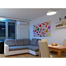 Witraże wspomnień - nowoczesny obraz na płótnie - 120x80 cm