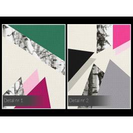 Witraże wspomnień - nowoczesny obraz na płótnie - 120x80 cm