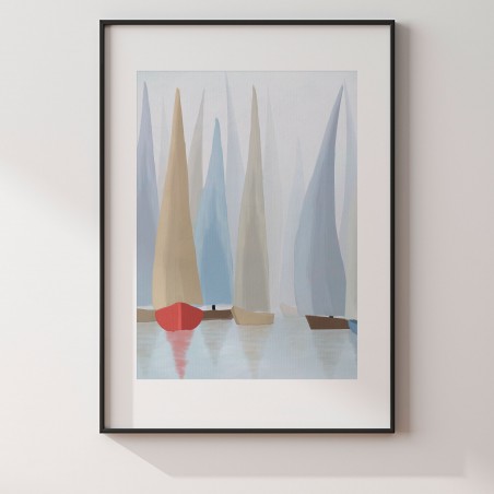 Błękitne regaty - plakat...