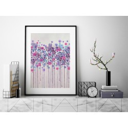 Kaligrafia mglistych wzruszeń - plakat dekoracyjny