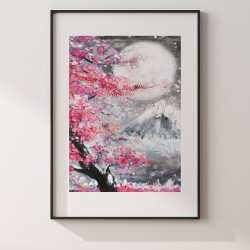 Święto Hanami - plakat dekoracyjny