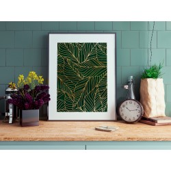 Szmaragdowy kobierzec - plakat dekoracyjny