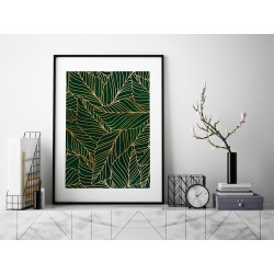 Szmaragdowy kobierzec - plakat dekoracyjny