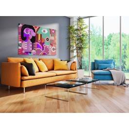 Fabryka dygresji - nowoczesny obraz na płótnie - 120x80 cm