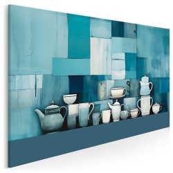 Szafirowe historie - nowoczesny obraz na płótnie