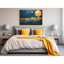 Błękitne marzenia - nowoczesny obraz na płótnie