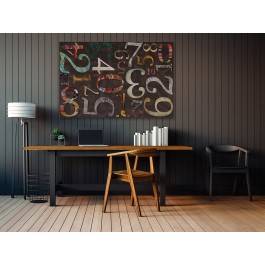 Kod doskonałości  - nowoczesny obraz na płótnie - 120x80 cm