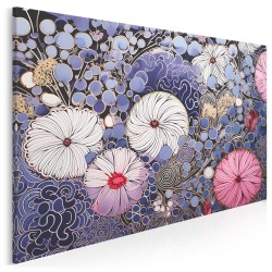 Malinowy blues - nowoczesny obraz na płótnie