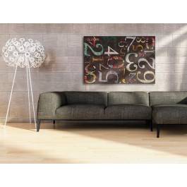 Kod doskonałości  - nowoczesny obraz na płótnie - 120x80 cm