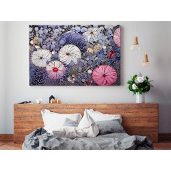 Malinowy blues - nowoczesny obraz na płótnie