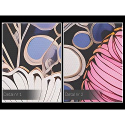 Malinowy blues - nowoczesny obraz na płótnie