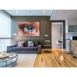 Magnetyczne spojrzenie - nowoczesny obraz na płótnie - 120x80 cm