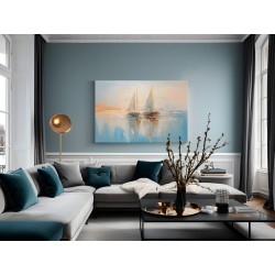 Ku nieznanej przyszłości - nowoczesny obraz na płótnie