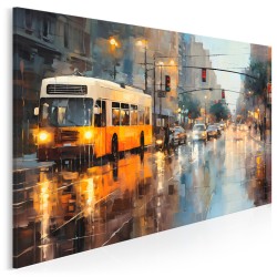 Miejska rapsodia - nowoczesny obraz na płótnie