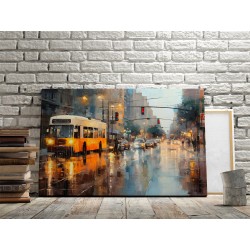 Miejska rapsodia - nowoczesny obraz na płótnie