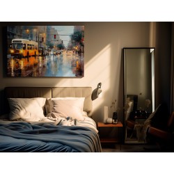 Miejska rapsodia - nowoczesny obraz na płótnie