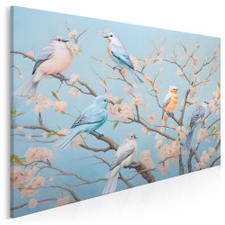 Barwne dialogi - nowoczesny obraz na płótnie